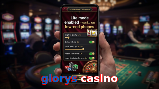 Payment and PKR controls in Glorys Casino