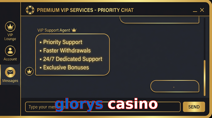 Payment and PKR controls in Glorys Casino
